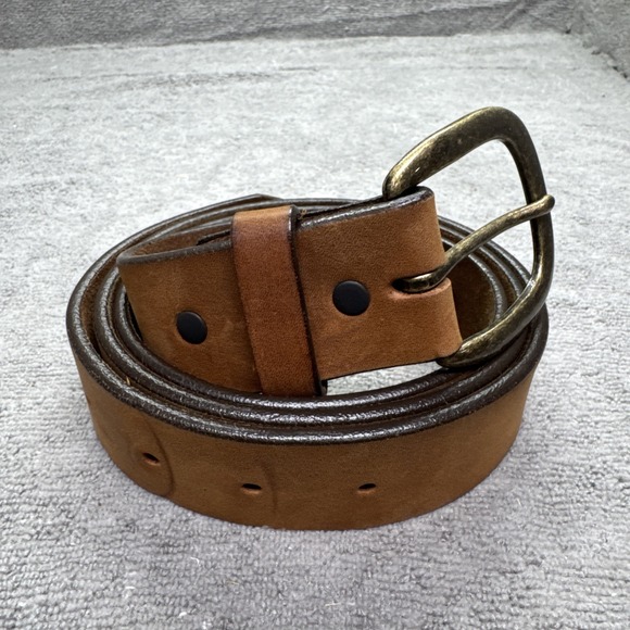 justin Brown leather belt 40 Western Cowboy - Picture 2 of 6